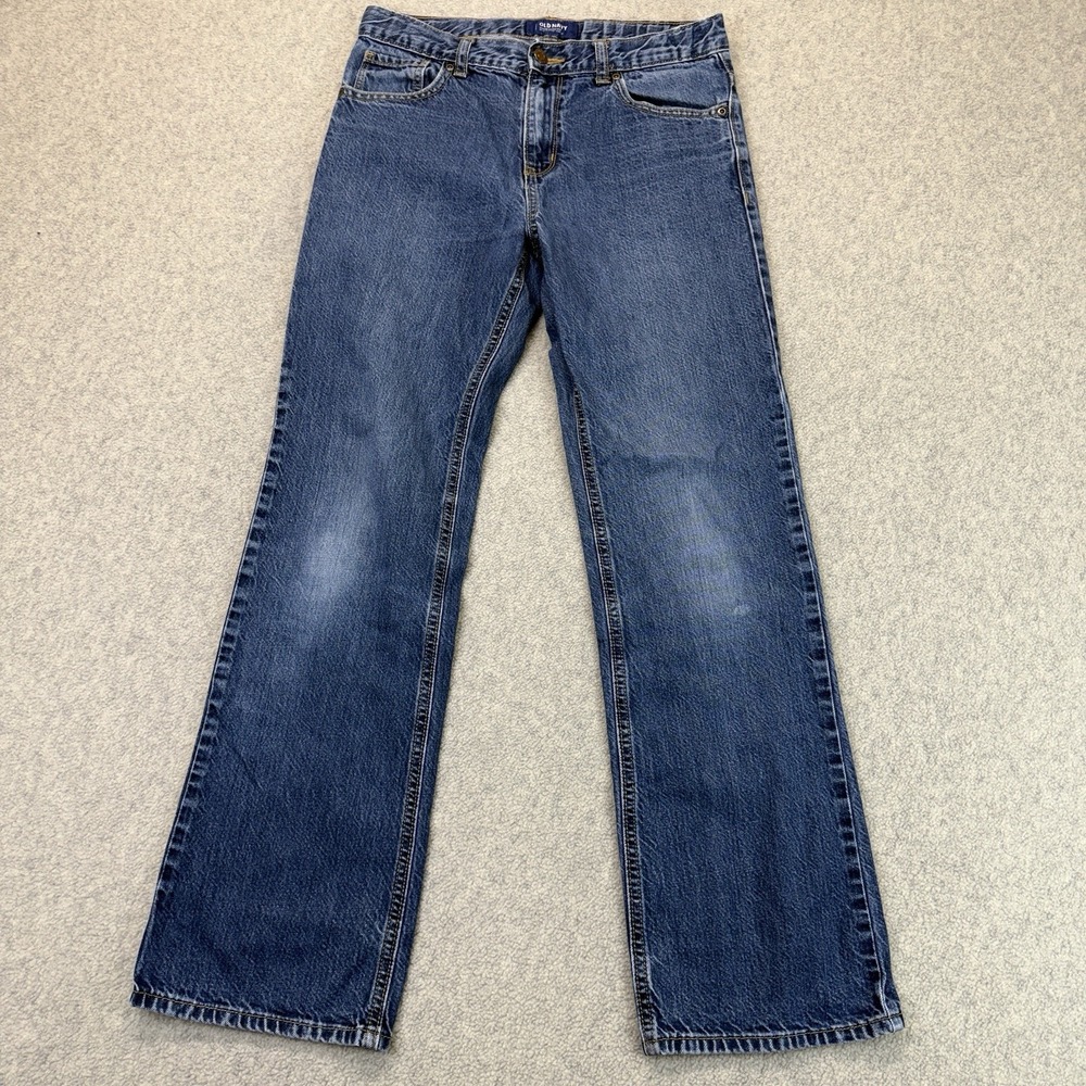 Vintage Old Navy Men's 35x28 Loose Bootcut Jeans Blue Baggy Y2K Skater